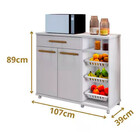 Balcão Fruteira 2 Portas 1 Gaveta Salinas Arte Móveis