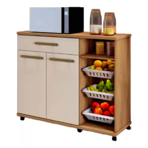 Balcão Fruteira 2 Portas 1 Gaveta Salinas Arte Móveis