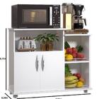 Balcão Fruteira Armário Branco Armazenamento Kitchen