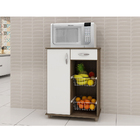 Balcão Fruteira Belize 1 Porta 1 Gaveta E 2 Cestos Notável -