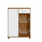 Balcão Fruteira Belize Freijó/branco Notável Móveis