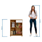 Balcão Fruteira Belize Freijó/branco Notável Móveis