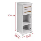 Balcão Fruteira De Cozinha 1 Porta 2 Gavetas Tokio Arte Móveis