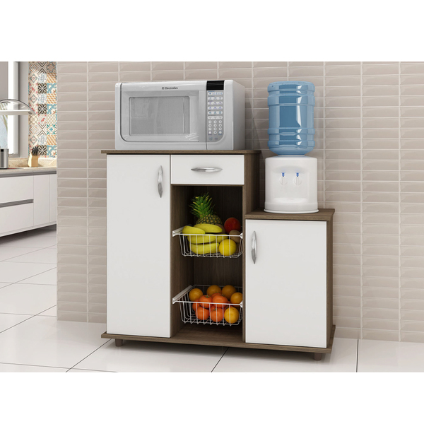 Balcão Fruteira Diva 2 Portas 2 Cestos E Gaveta Notável - Cho