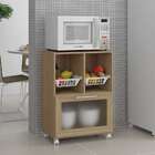 Balcão Fruteira Micro-ondas Ditália Gav Vidr Mf-210 Carvalho