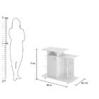 Balcão Fruteira Multiuso Ditália Mf-15 Branco