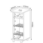 Balcão Fruteira Multiuso Multimóveis Cr20001 Branco