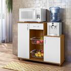 Balcão Fruteira Para Microondas 103cm 2 Portas 1 Gaveta Flóri