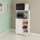 Balcão Fruteira Para Microondas, 2 Cestos E 1 Porta Bf3207 Br