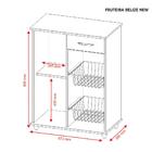 Balcão Fruteira Para Microondas 67cm 1 Porta 1 Gaveta Belize