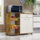 Balcão Fruteira Renata Microondas Bebedouro 2 Portas 1 Gaveta