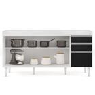 Balcão Gabinete 160cm Sem Tampo 4 Portas 2 Gavetas Arkansas B