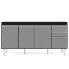 Balcão Gabinete 160cm Sem Tampo 4 Portas 2 Gavetas Arkansas P