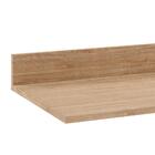 Balcão Gabinete 180cm Com Tampo Dallas Castanho/preto - Lumil