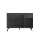 Balcao Gabinete 3 Portas 1 Gaveta Atena Grafite