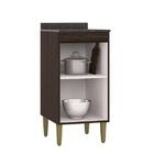 Balcão Gabinete 40 Cm 1 Portas Chocolate - Fdecor