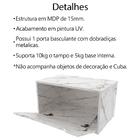 Balcao Gabinete 60 Cm 1 Porta Basculante Bn3646 Tecno Mobili