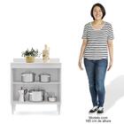 Balcão Gabinete 80cm 2 Portas Hawai Branco - Lumil Móveis