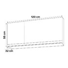 Balcão Gabinete Andréia Com Tampo 120cm 2 Portas E Armário Aé