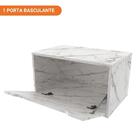 Balcão Gabinete Com 1 Porta 60cm Bn3646 Mármore Branco Tecnom