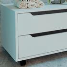 Balcao Gabinete Com 2 Gavetas E 4 Rodizios Bn3643 Tecno Mobili