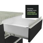 Balcão Gabinete Com Pia 150 Cm 2 Portas 2 Gavetas Branco/pret