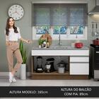 Balcão Gabinete Com Pia 150 Cm 2 Portas 2 Gavetas Rustic/bran