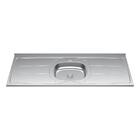 Balcão Gabinete Com Pia Inox 150cm 4 Portas E 1 Gaveta Gabrie