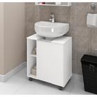 Balcão Gabinete De Banheiro Com 1 Porta E Rodízios 55,3cm Mul