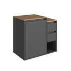 Balcão Gabinete De Banheiro Suspenso 60 Bahamas Com 1 Porta E