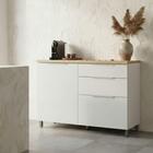 Balcão Gabinete De Cozinha 1,20m 1 Porta 3 Gavetas 100% Mdf M