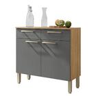 Balcão Gabinete De Cozinha 90 Cm 2 Portas Nala Kits Paraná