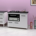 Balcão Gabinete De Cozinha Para Fogão Cooktop 4 Bocas E Forno