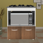 Balcão Gabinete De Cozinha Para Fogão Cooktop 5 Bocas E Forno