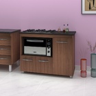 Balcão Gabinete De Cozinha Para Fogão Cooktop 5 Bocas E Forno