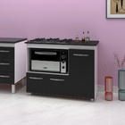 Balcão Gabinete De Cozinha Para Fogão Cooktop 5 Bocas E Forno