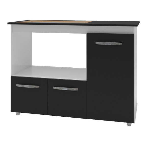 Balcão Gabinete De Cozinha Para Fogão Cooktop 5 Bocas E Forno