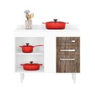 Balcão Gabinete De Pia 100cm 2 Portas Viena Lumil Móveis