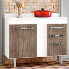 Balcão Gabinete De Pia 100cm 2 Portas Viena Lumil Móveis