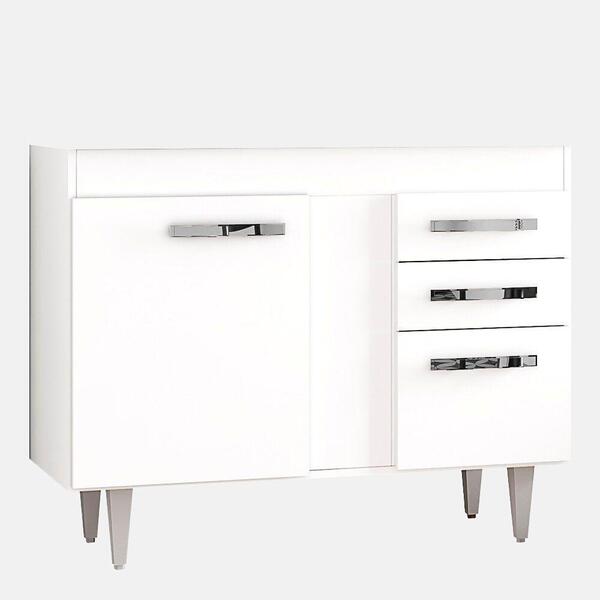 Balcão Gabinete De Pia 100cm 2 Portas Viena Lumil Móveis