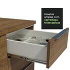 Balcão Gabinete De Pia 120 Cm 1 Portas E 2 Gavetas (com Tampo