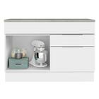 Balcão Gabinete De Pia 120 Cm 1 Portas E 2 Gavetas (com Tampo