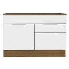 Balcão Gabinete De Pia 120 Cm 1 Portas E 2 Gavetas (com Tampo