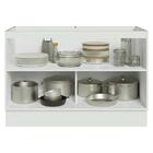 Balcão Gabinete De Pia 120 Cm (sem Tampo) Branco/azul Vik Mad