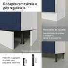 Balcão Gabinete De Pia 120 Cm (sem Tampo) Branco/azul Vik Mad