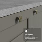 Balcão Gabinete De Pia 120 Cm (sem Tampo) Branco/cinza Vik Ma