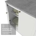 Balcão Gabinete De Pia 120 Cm (sem Tampo) Branco Vik Madesa