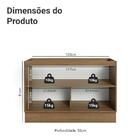 Balcão Gabinete De Pia 120 Cm (sem Tampo) Rustic/verde Vik Ma