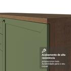 Balcão Gabinete De Pia 120 Cm (sem Tampo) Rustic/verde Vik Ma