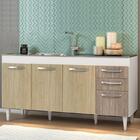 Balcão Gabinete De Pia 160cm 04 Portas 02 Gavetas